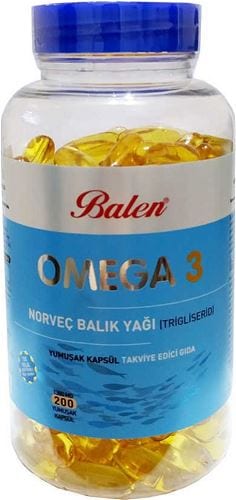 Balen Omega 3 Norveç Balık Yağı 1380 Mg 200 Kapsül