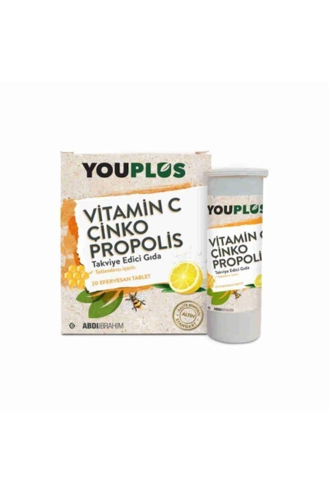 Vitamin C Çinko Propolis 20 Efervesan Tablet