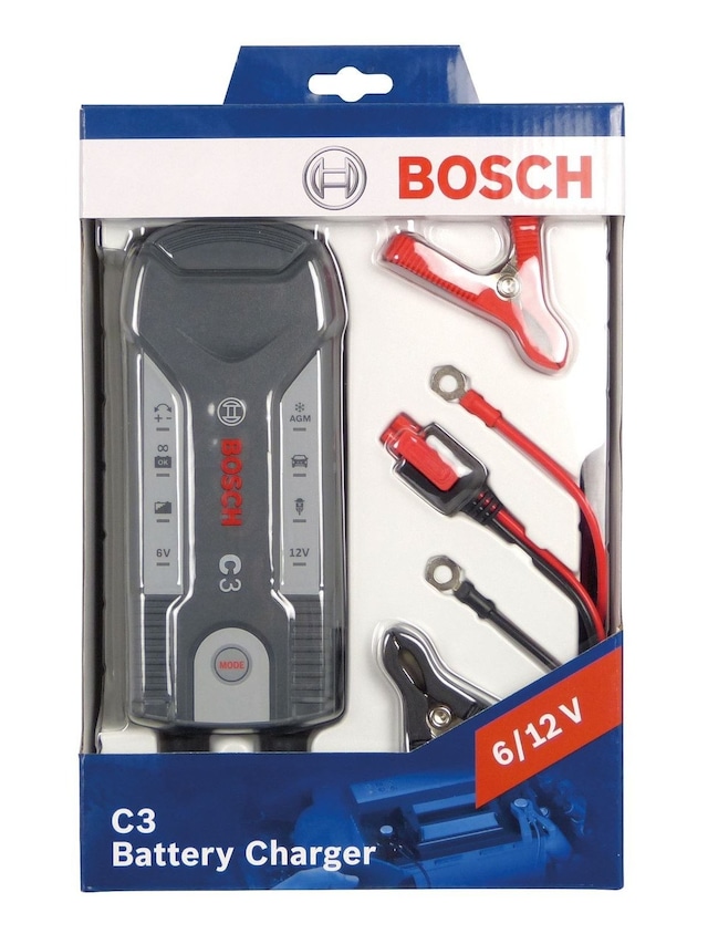 Bosch C3 Akü Şarj Cihazı (Ana Bayiden 2 Yıl Garantili)