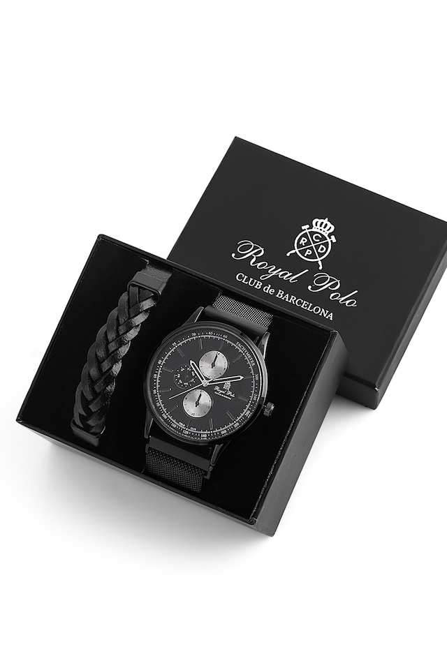 Royal Polo Erkek Saat & Bileklik 2'li STWA010120