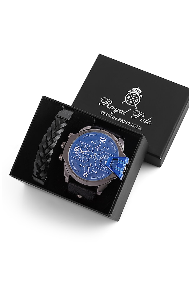 Royal Polo Erkek Saat & Bileklik 2'li STWA010116