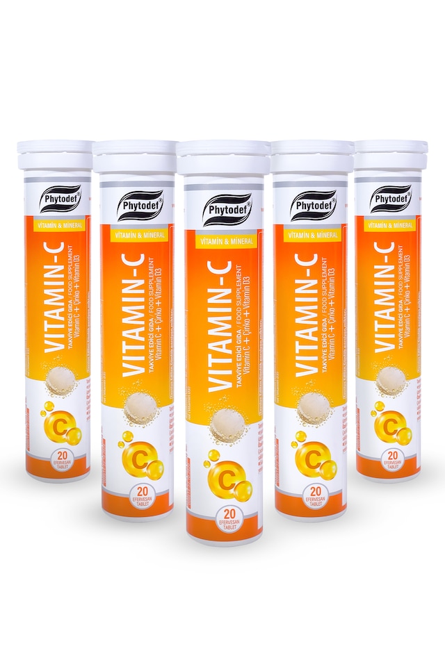 Vitamin C & Çinko Vitamin D3 - 20 Efervesan Tablet 5 Adet