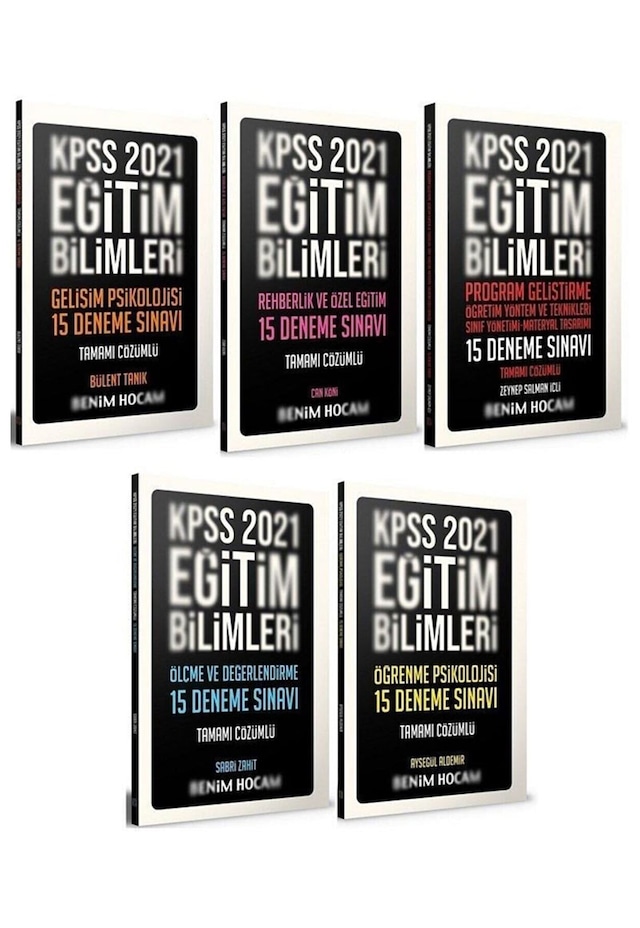 2021 Kpss Eğitim Bilimleri 75 Deneme 5 Li Set Çözümlü
