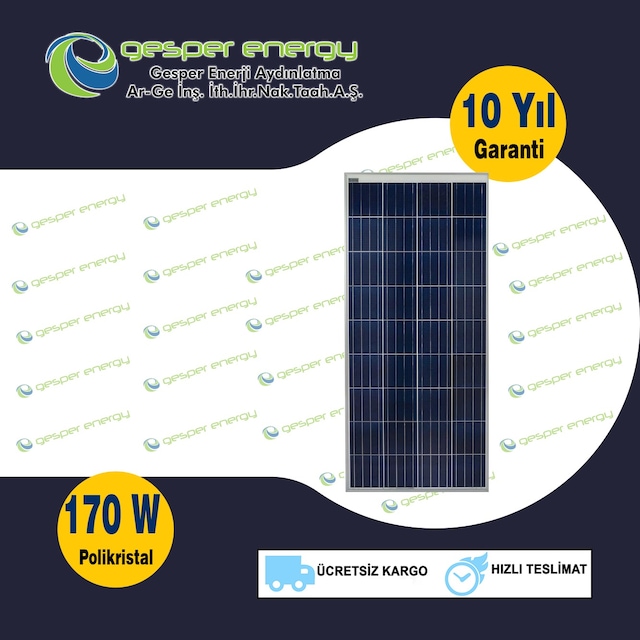 GESPER 165-170  WATT GÜNEŞ PANELİ