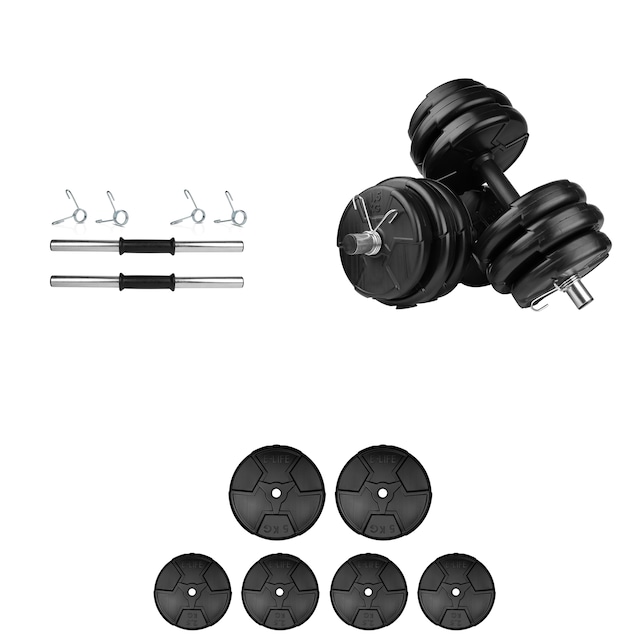 E-Life 20 KG Dambıl Seti Ağırlık Fitness Seti