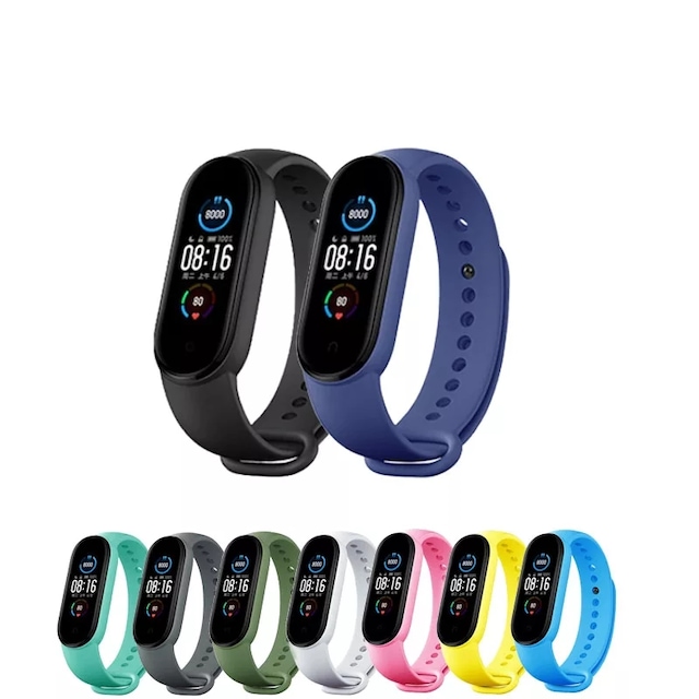 Xiaomi Mi Band 5 ve 6 Uyumlu Silikon Kordon