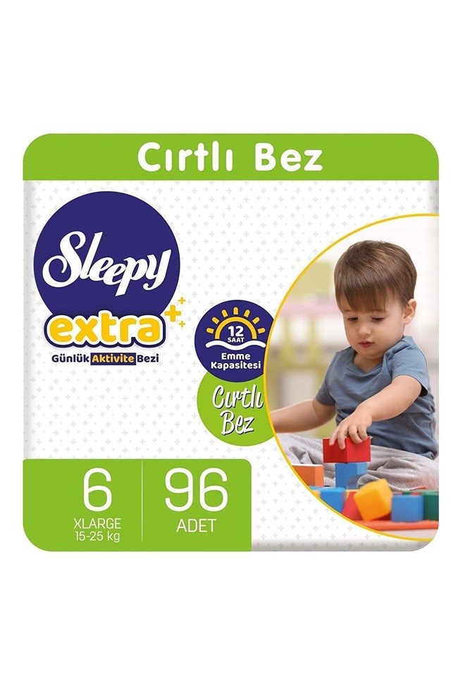 Sleepy Extra Günlük Aktivite Bebek Bezi 6 Numara XLarge 96 Adet