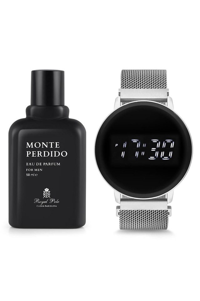 Royal Club de Polo Barcelona STWA010529 Dijital Erkek Kol Saati + Monte Perdido Parfüm 50 ML
