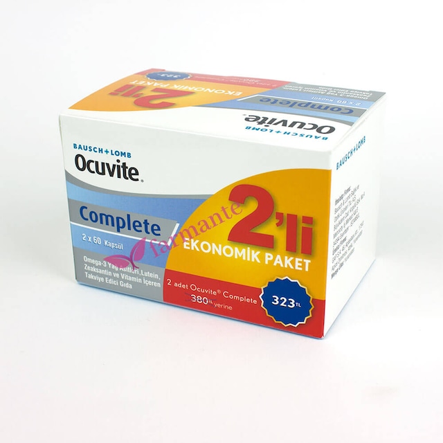 Ocuvite Complete Bausch & Lomb 60 Kapsül 2li Paket