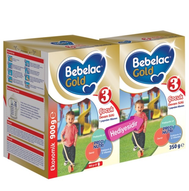 Bebelac Gold 3 Ekonomik Paketli Çocuk Devam Sütü 1+ Yaş 900 + 350 G