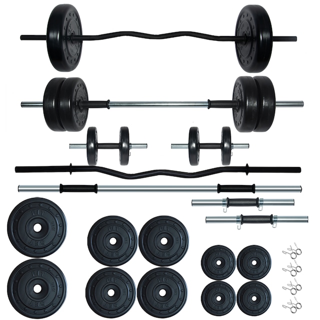 Fitset Spor 58 kg Z Barlı Halter,Dambıl ve Fitness Ağırlık Seti