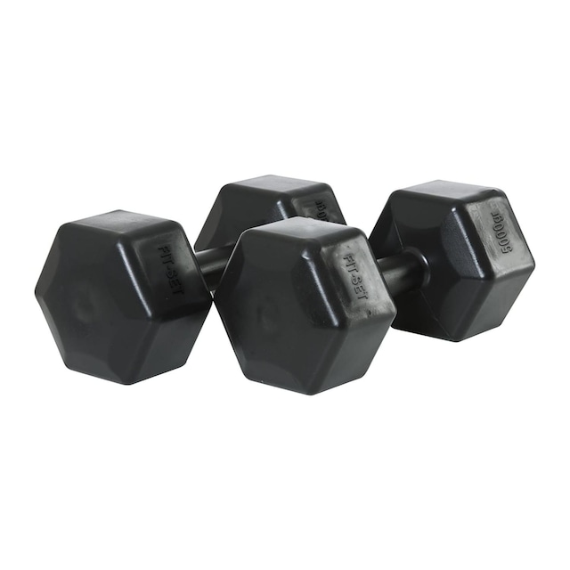 Fitset Spor 5 Kg El dambılı 2x5 10 Kg Toplam El Dambıl Seti (Siya