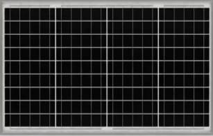 50 WATT MONOKRİSTAL GÜNEŞ PANELİ