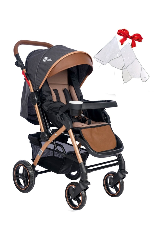 4 Baby Active Plus Gold Çift Yönlü Bebek Arabası + Yağmurluk
