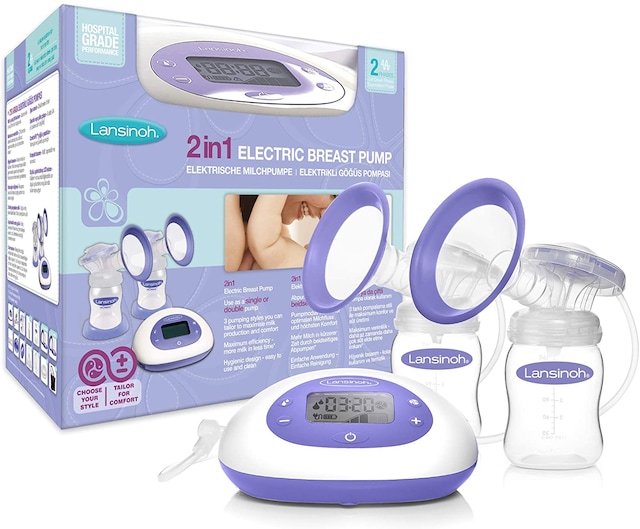 Lansinoh 2'si 1 Arada Elektrikli Göğüs Pompası
