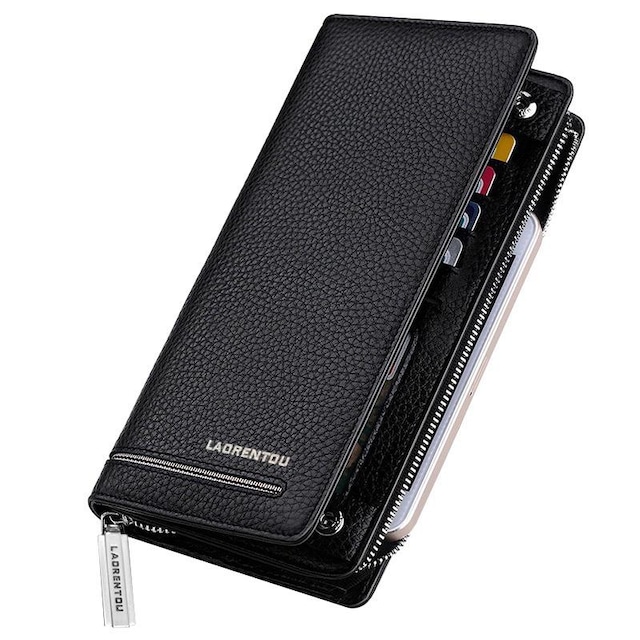 LAORENTOU VİCENZA HAKİKİ DERİ İTALYAN MALI UZUN ERKEK CÜZDAN UZUN