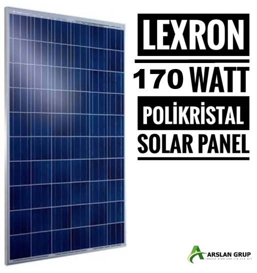 170W Watt Polikristal Lexron Güneş Paneli