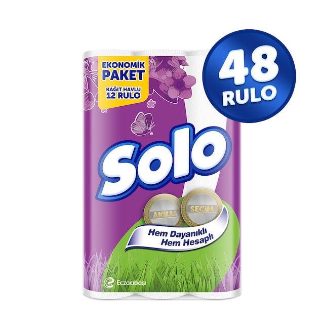 Solo Akıllı Seçim Kağıt Havlu 12'li 4 Paket