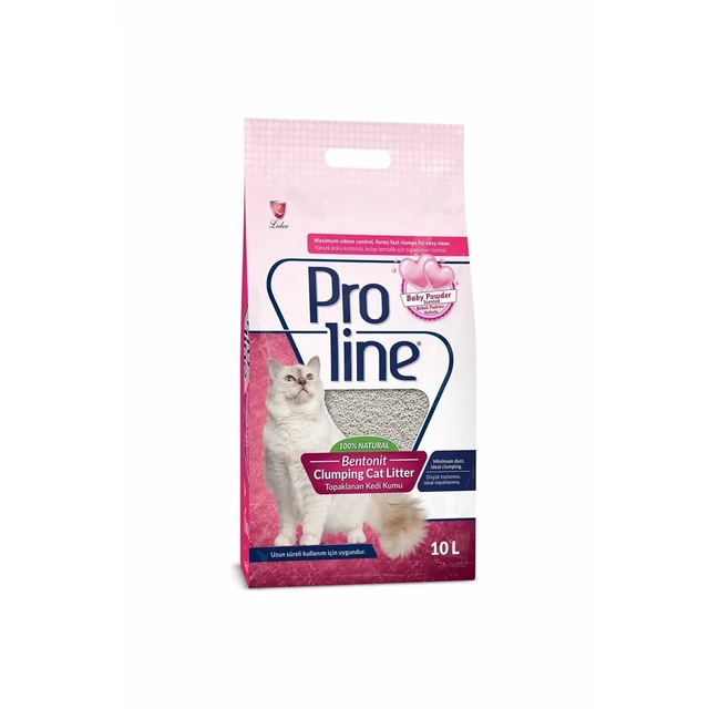Proline Pudralı İnce Topaklaşan Bentonit Kedi Kumu 2 x 10 L