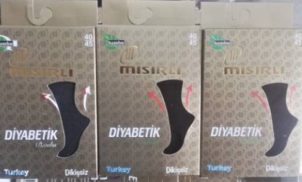 12 Çift Mısırlı Diyabetik Şeker Çorap Bambu Erkek Çorap Dikişsiz