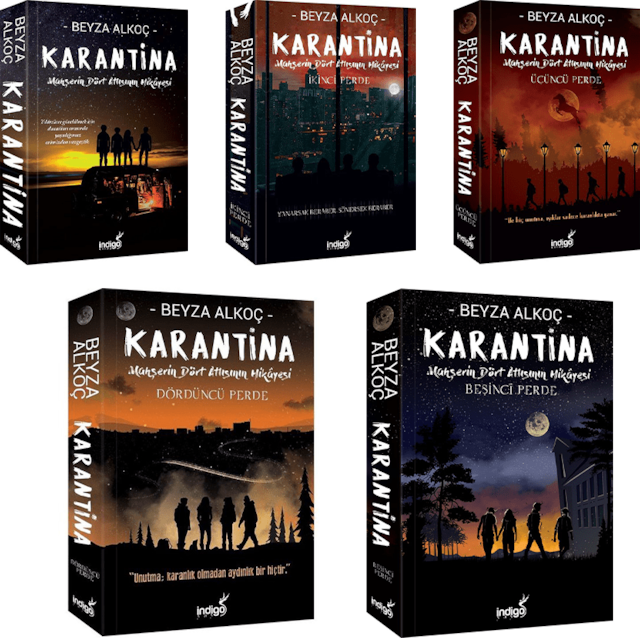 Karantina Serisi 5 Kitap Set - Beyza Alkoç - İndigo Kitap - 2022