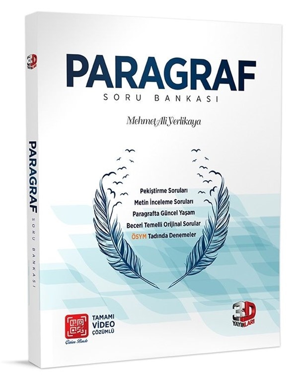 3D TYT Paragraf Soru Bankası Tamamı Video Çözümlü