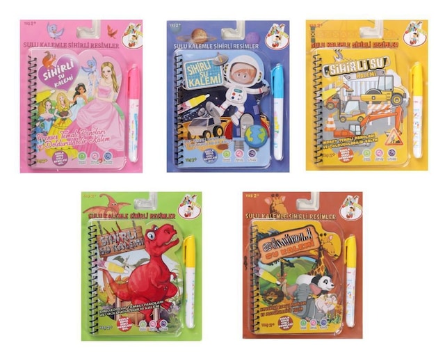 Sihirli Boyama Kitabı Özel Kalemi Water Magic Boyama Kitabı BK002