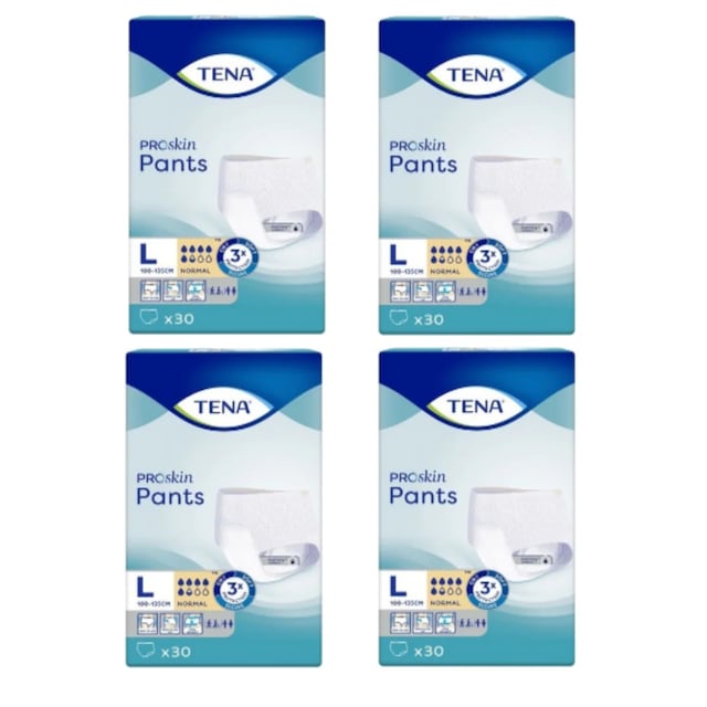 Tena Pants 5.5 Damla Emici Külot Hasta Bezi Büyük Boy L 30'lu x 4 120 Adet