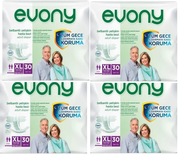 Evony Belbantlı Hasta Bezi XL 120 Adet