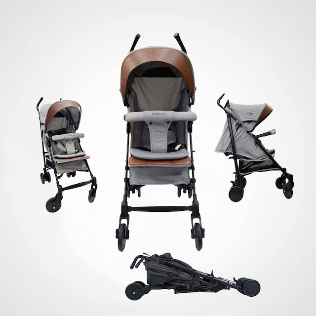 Biddy Pitty Picco Alüminyum Tam Yatar Baston Bebek Arabası