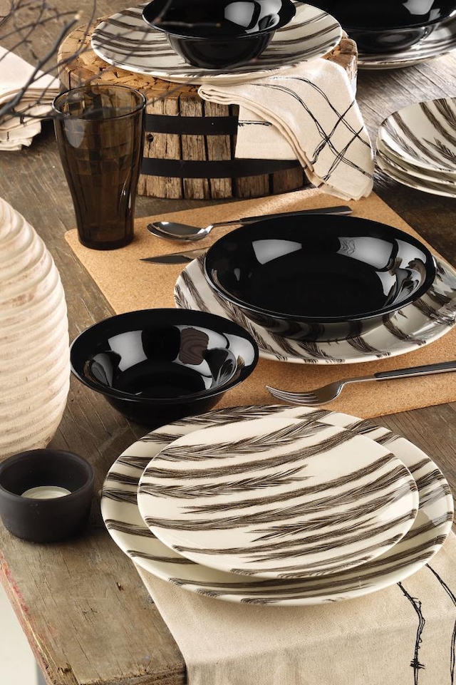 Kütahya Porselen Nanoceram 24 Parça Yemek Seti 89074