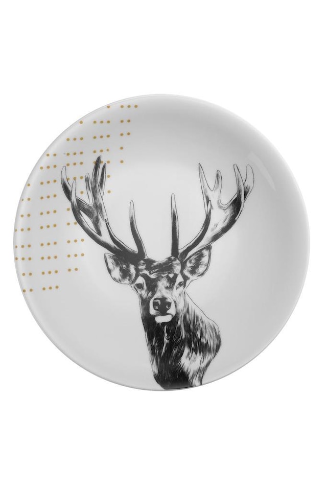 Kütahya Porselen Madagaskar Deer 21cm Pasta Tabağı