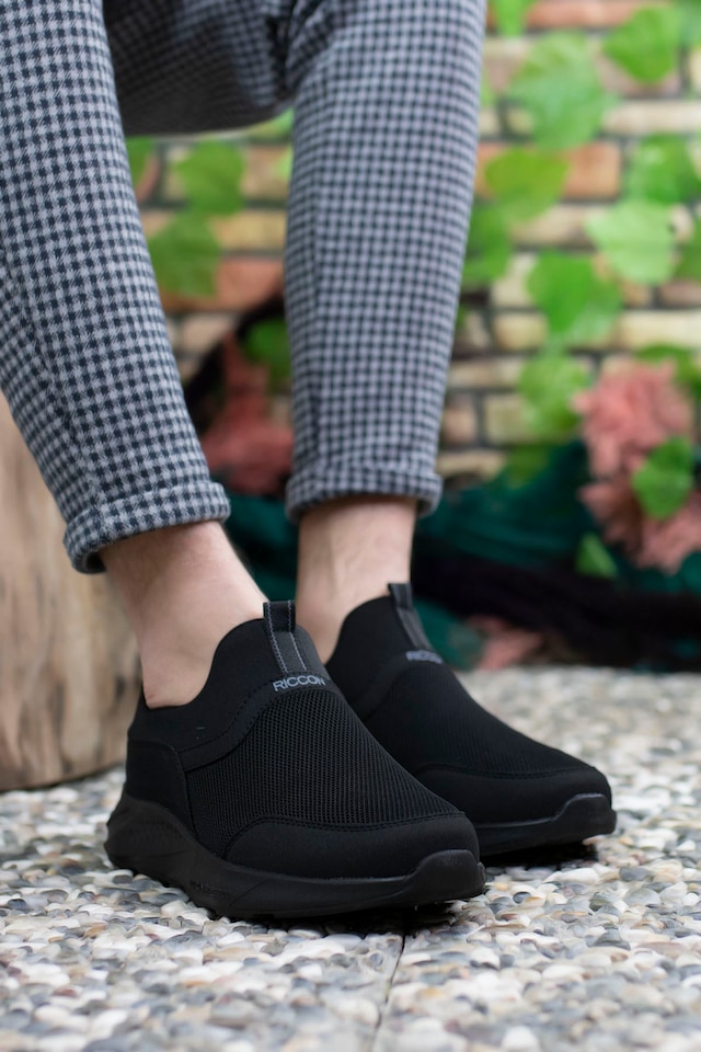 Riccon Siyah Siyah Erkek Sneaker 0012102