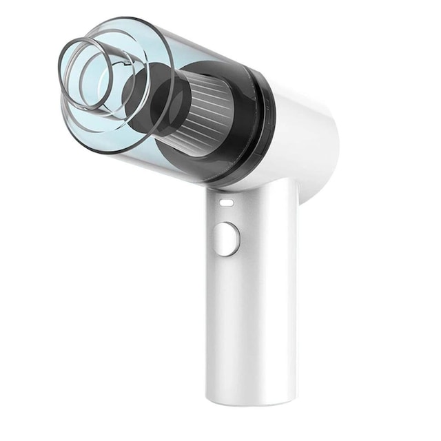 Mini Kablosuz Şarjlı Araç Süpürgesi Beyaz