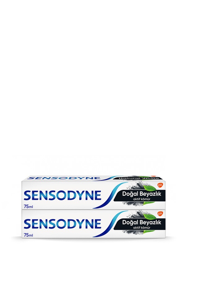 Sensodyne Doğal Beyazlık Aktif Kömürlü 2 x 75 ML