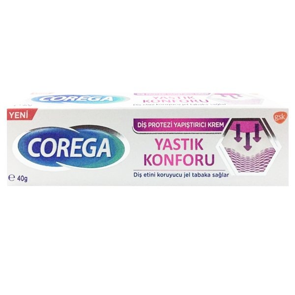 Corega Yastık Konforu Diş Protezi Yapıştırıcı Krem 40 G