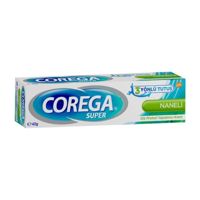 Corega Super Naneli Diş Protezi Yapıştırıcı Krem 40 G