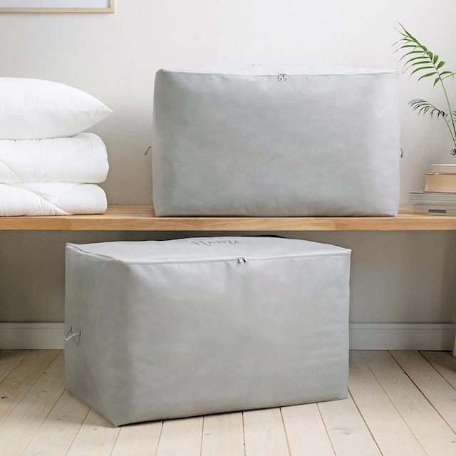 Ocean Home 2'li Mega Boy Gri Renk Baskılı Hurç Set