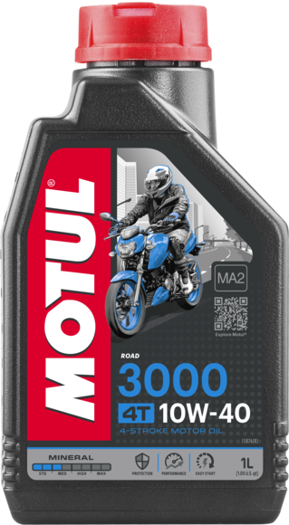 2022 ÜRETİM MOTUL 3000 10W40 4T MİNERAL MOTOSİKLET YAĞI