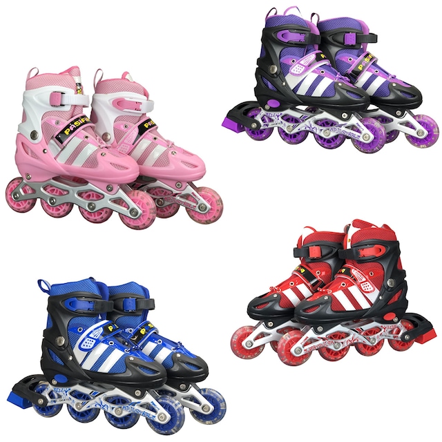 Pasifik Işıklı Ayarlanabilir 4 Tekerli Alıştırmalı Çocuk Pateni