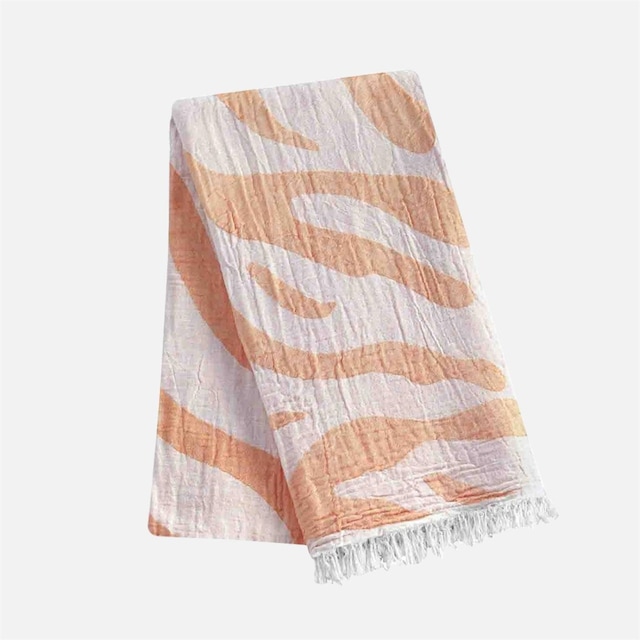 Dalga Desenli Peştemal Havlu