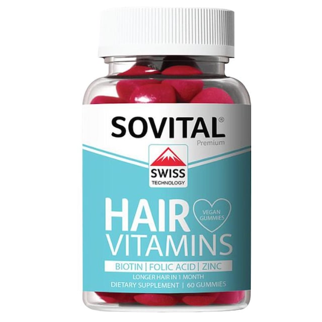Sovital Hair Vegan Gummy Saç Vitamini 60 Adet