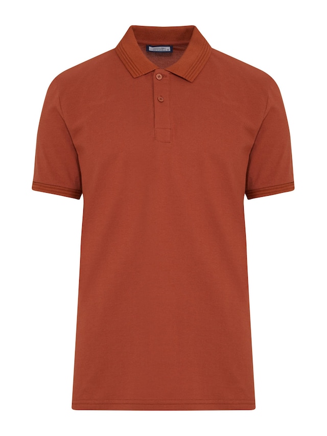 Kiremit Regular Fit %100 Pamuk Polo Yaka Tişört