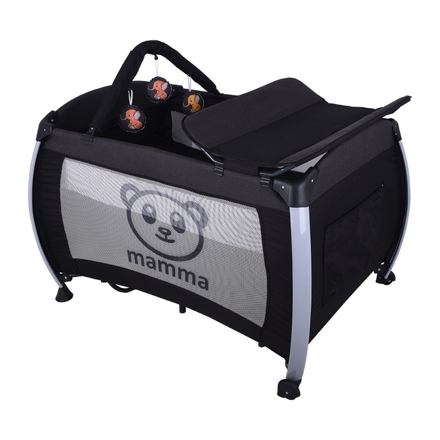 Mamma Hippo Alüminyum Oyun Parkı Park Yatak + Yatak