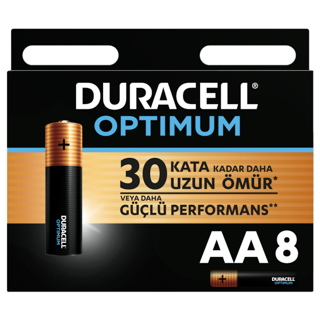 Duracell Optimum AA Kalem Pil 8'li
