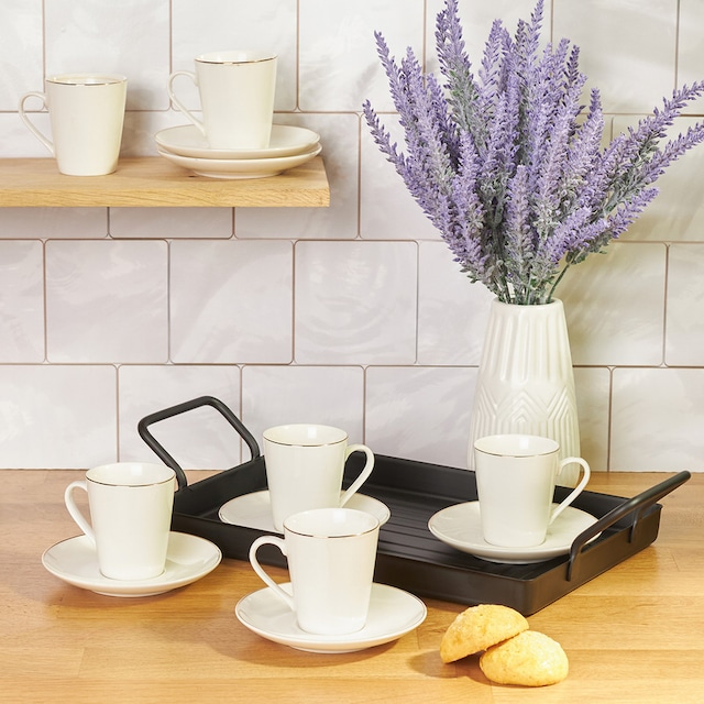 Karaca Eleta 6 Kişilik Kahve Fincan Takımı 90 ml