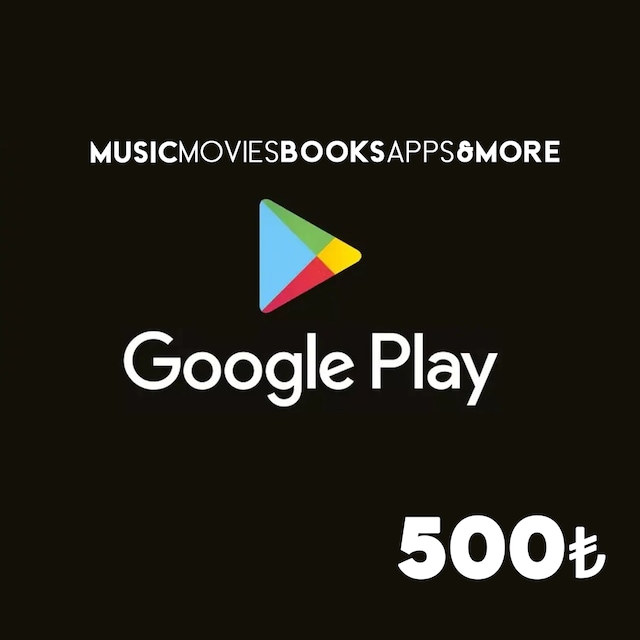 Google Play Hediye Kartı 500 TL