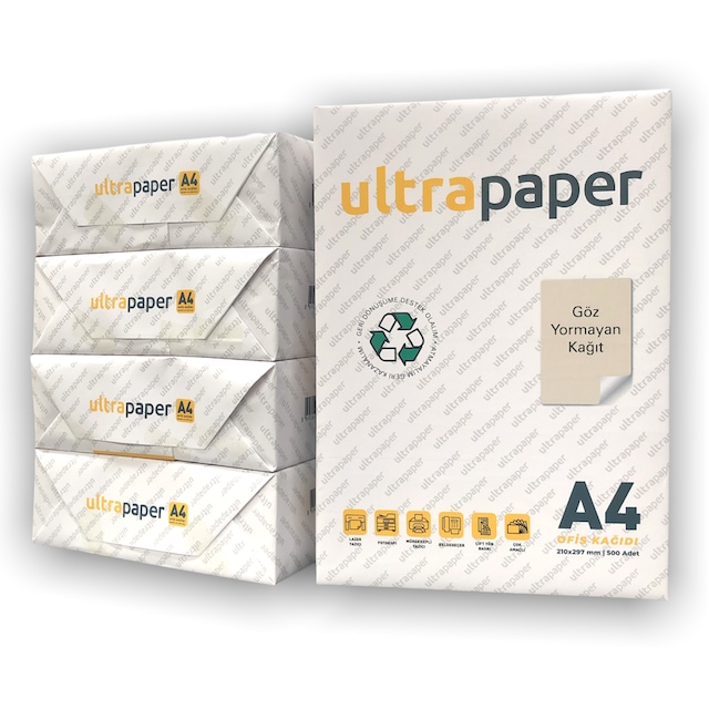 Ultrapaper A4 Fotokopi Kağıdı 500x5 Paket (1Koli) AÇIK KREM Renk