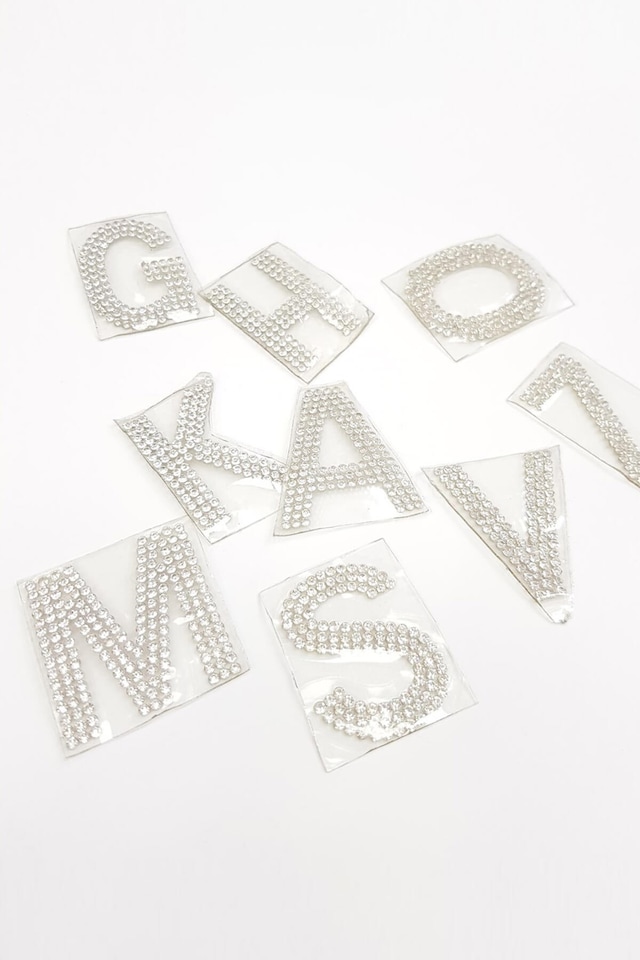 Kristal Taşlı Ütüyle Yapıştırma Harf