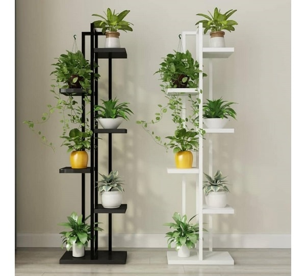 Çiçeklik 6 Bölmeli, Raf Metal Çerçeveli